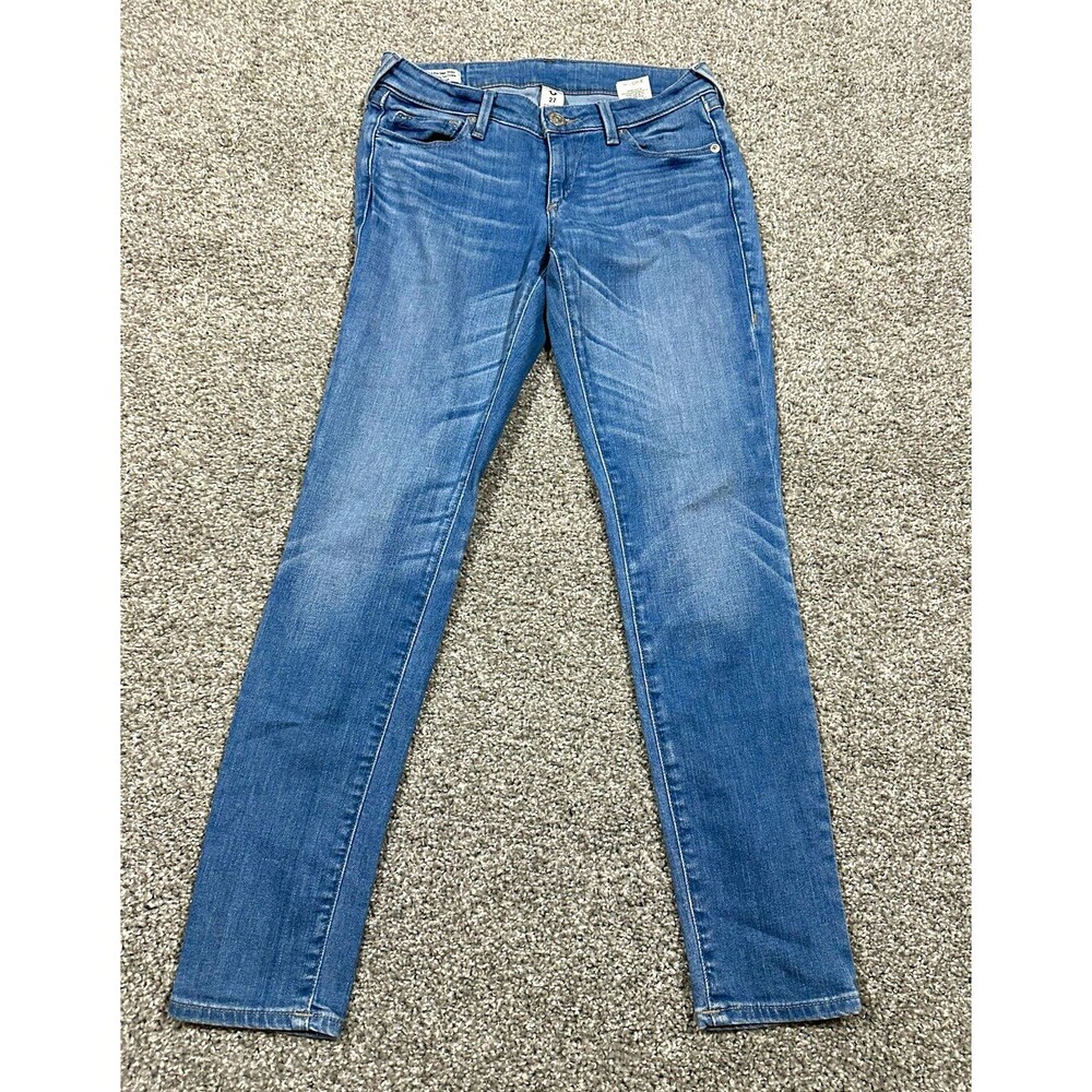 True Religion Casey Low Rise Super Skinny Jeans Womens 27 Light Wash Flap Pocket